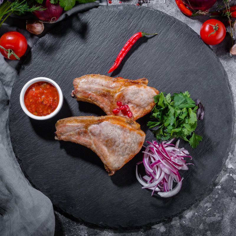 Шашлык из свининой корейки