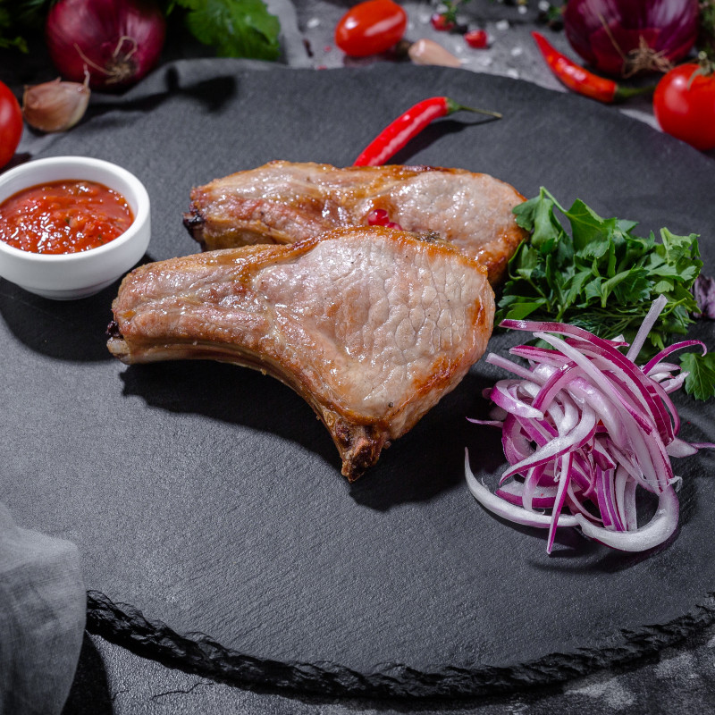 Шашлык из свининой корейки