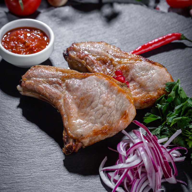 Шашлык из свининой корейки